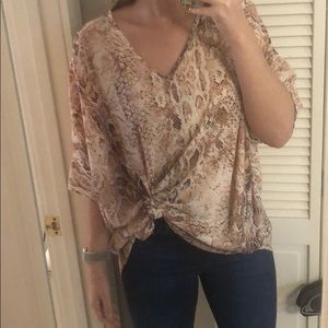Pink Snake Skin shirt